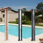 douche solaire aluminium exterieure