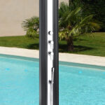 douche solaire aluminium exterieure