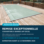 Couverture à barres piscine APF Excel – Sécurité 4 saisons sur mesure
