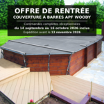 Couverture à barres piscine APF Woody (piscines bois hors-sol)