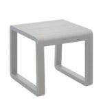 Table basse carrée Antonino | Châssis aluminium époxy | Blanc