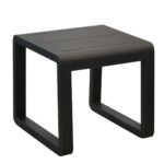 Table basse carrée Antonino | Châssis aluminium époxy | Graphite
