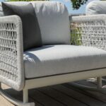 Fauteuil Rocking Club | Châssis aluminium époxy | Light Grey
