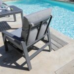 Fauteuil Le Marseille | Châssis aluminium époxy et coussins déhoussables | Grey