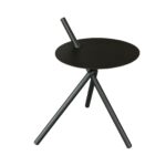 Lot de 2 tables basses Trépieds | Châssis acier époxy | Graphite