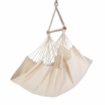 Hamac chaise | Coton avec bois | Naturel