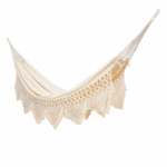 Toile de hamac | Coton, à franges | Naturel