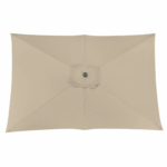 Toile de parasol | 3x2/6 baleines | Ecru