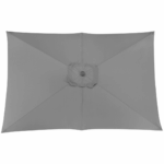 Toile de parasol | 3x2/6 baleines | Cendre