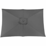 Toile de parasol | 3x2/6 baleines | Gris