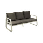 Canapé Tonio 3 places - Châssis aluminium | Blanc