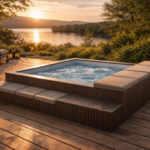 Mini-piscine moins de 10m2 équipée Mirage avec pompe à chaleur et contrôle à distance (3 x 2m)