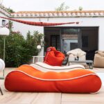 Bain de soleil Sunbed Mojo | Orange et blanc