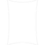 Voile d'ombrage rectangle 2x3 Easy Sail | Blanc